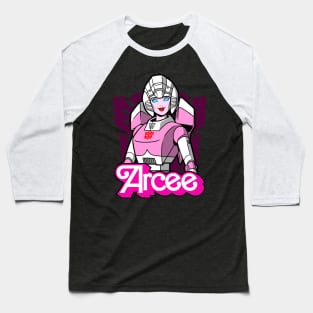 Cool Female Robot Alien Warrior Doll Feminist Logo Parody Baseball T-Shirt